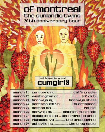 of Montreal Announces 2025 North American Tour Celebrating The Sunlandic Twins’ 20th Anniversary