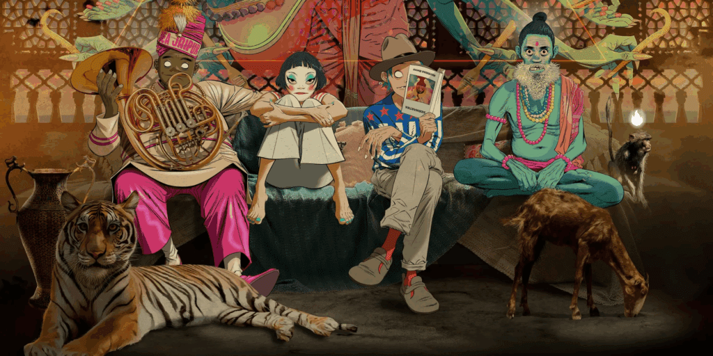 gorillaz, the mountain, happy dictator, sparks, Damon Albarn, new album 2026, multilingual album, global collaborators, electronic rock, experimental pop