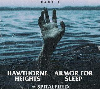 Pitch black forever tour, armor for sleep, Hawthorne heights