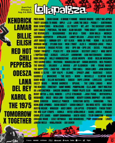 Lollapalooza 2023 Line-Up