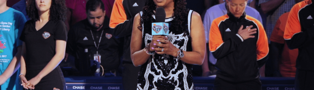 Siedah Garrett Performs the National Anthem at Madison Square Garden